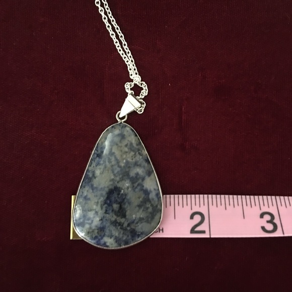 🩸Quartz with Azurite Necklace🩸 - Picture 6 of 6